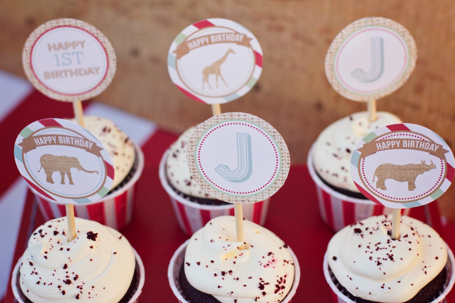 DIY Printable Party Circles - Zoo/Safari Party