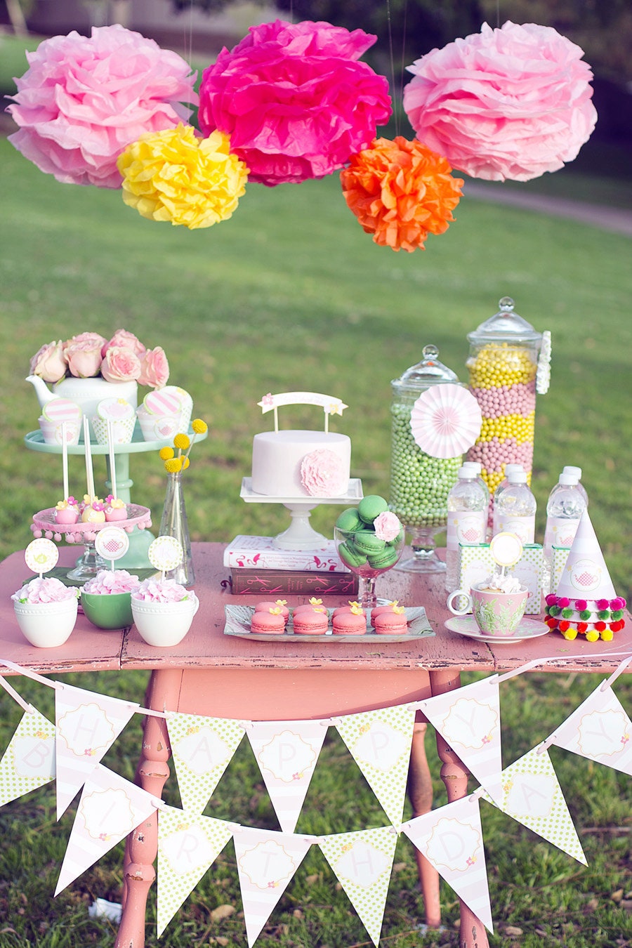 Printable Garden Tea Party Package- Featured on Hostess with the Mostess