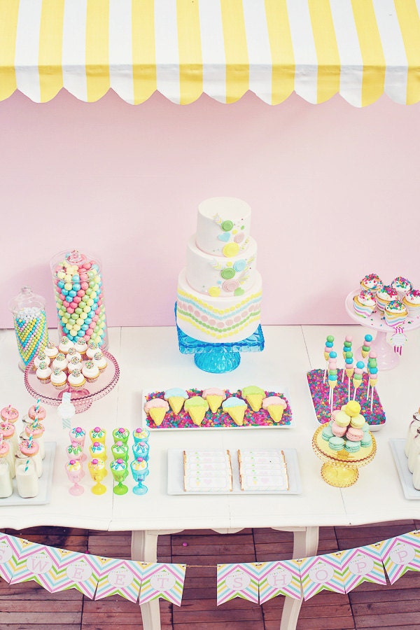 Printable Sweet Shoppe Party Package