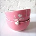 I Love Mom Angel Pink Bowl