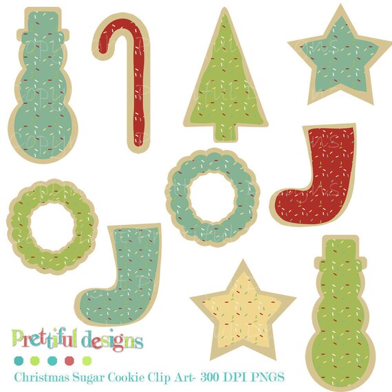 Christmas Sugar Cookies Clip Art - Christmas Morning (172) Il_570xn