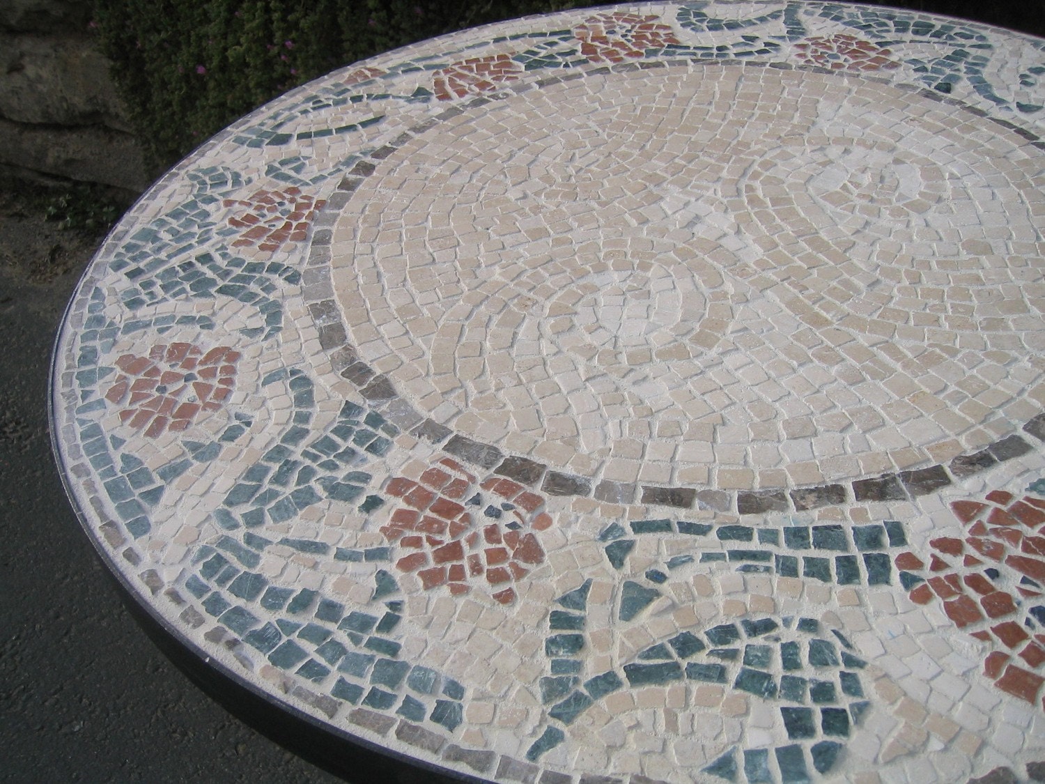 Art Nouveau-Style Mosaic Bistro Table