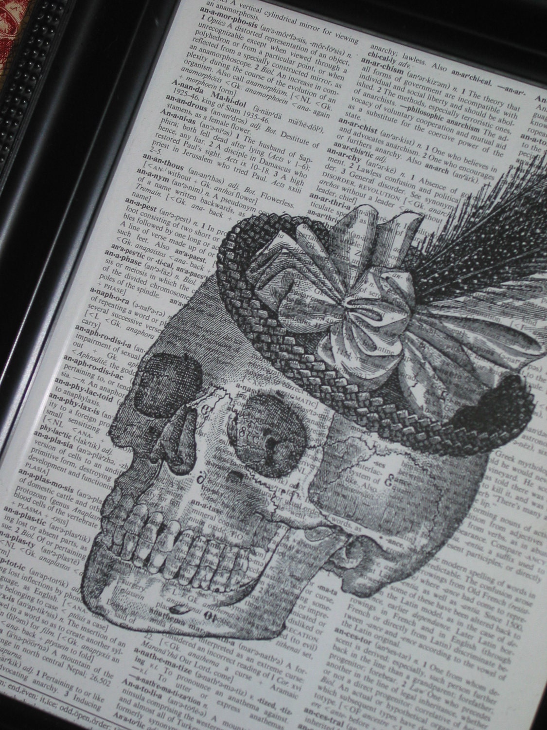 Put Your Big Girl Panties On and Deal With It Print on a Vintage Dictionary Book Page 8 x 10 Next Day Shipping