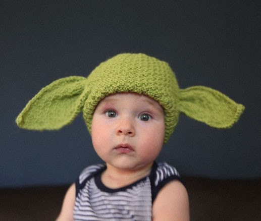 crochet yoda hat