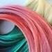 AZTEC PASTEL TRIBAL Inspired - Human Hair Extensions - Dip Dyed Tips / Tie Dyed Clip Ins // Blonde Peach Blue Purple Pink / Ombre Rainbow