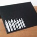 black envelopes set of five: calligraphy nubs