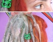 made to order- kitty cat dread bead choose your color
