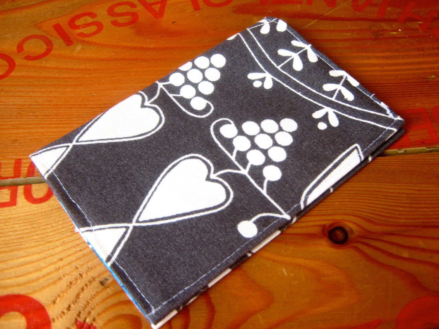 Gray & Blue Passport Cover