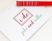 Wedding Thank You Cards Personalized Couple's Stationery