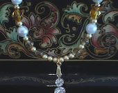 Crystal Gold Pendant Necklace