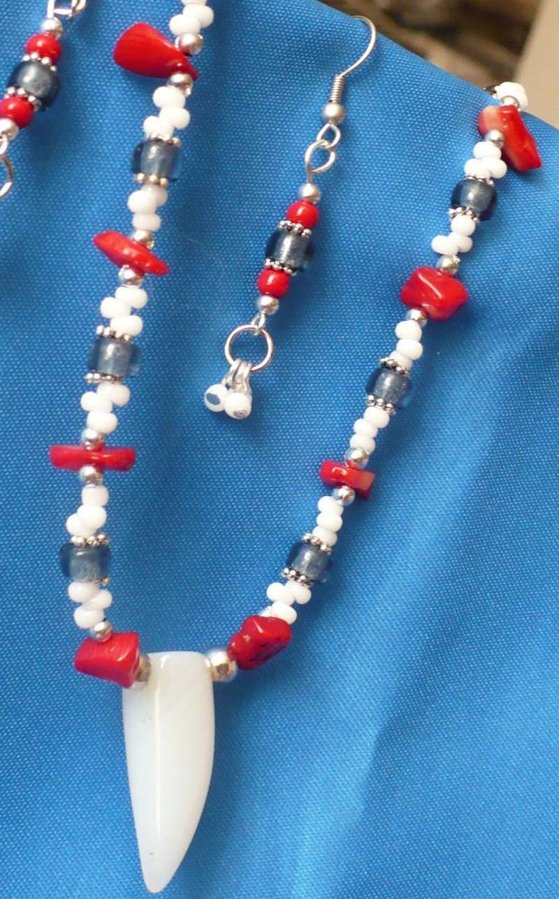 Red, White, and Blue Necklace