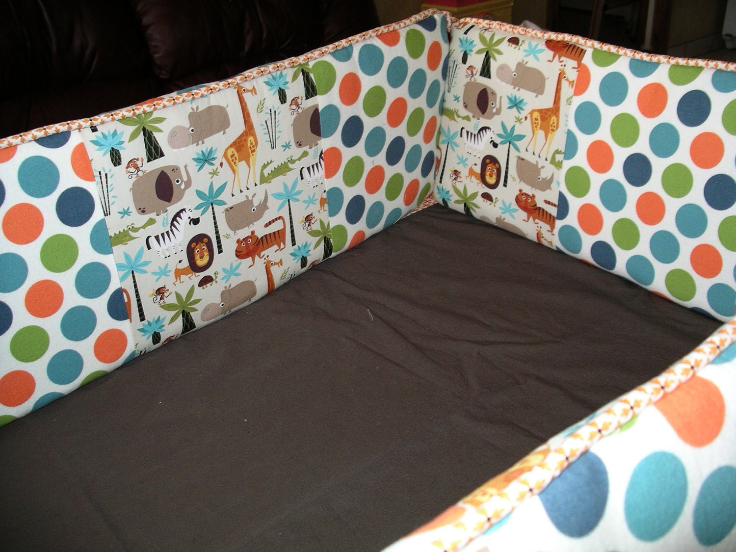 Custom Crib Bumpers (4 Square Patchwork Style)