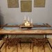 CLEARANCE SALE Blue Rustic Modern Dining Table Reserved for Katherine