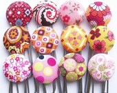 DIY Tutorial Instructions for HIP CLIPS Fabric Covered Button Bookmarks   Great for Coworker and Teacher gifts