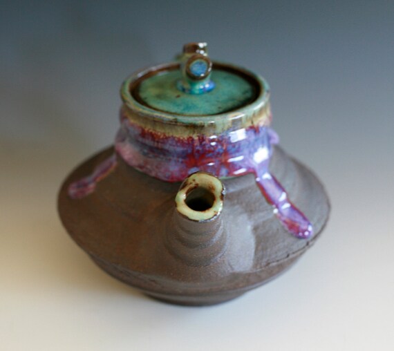 Sakura, Cherry Blossom Teapot, Handmade Stoneware Teapot