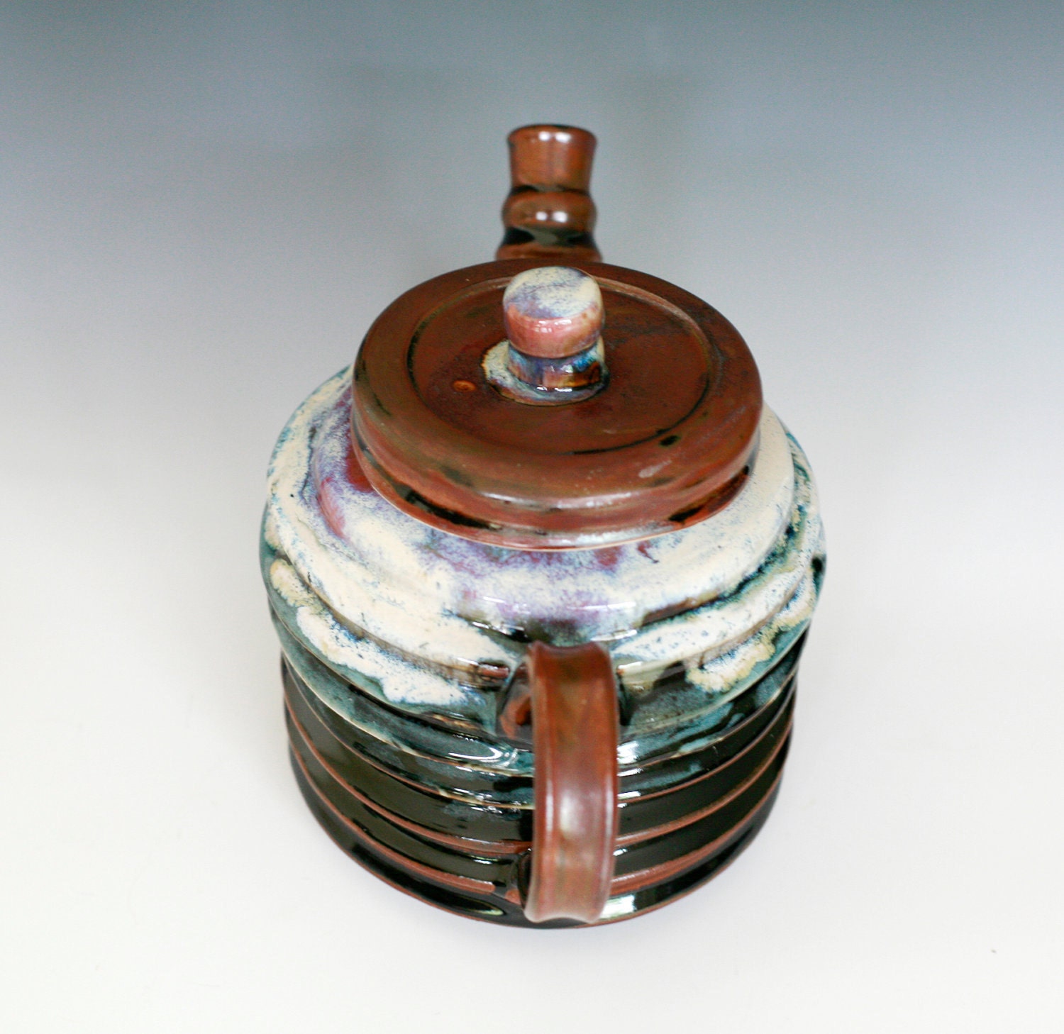 World Ugliest Teapot, Large Handmade Ceramic Teapot, Handmade stoneware pottery, Holds 48oz