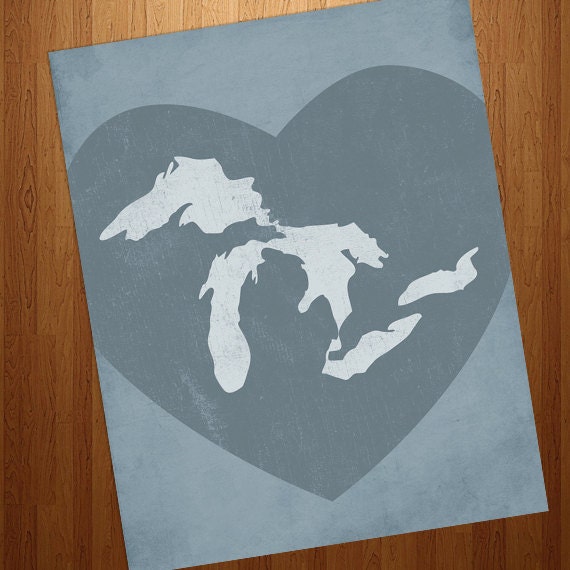 The Great Lakes - 8x10 Art Print