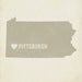 I Love Pittsburgh - Wood Block Art Print