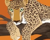Israeli Leopard (Panthera pardus jarvisi) limited ed. digital print