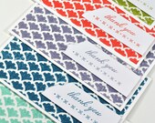 Fancy Fan Letterpress Thank You Cards Set of 5