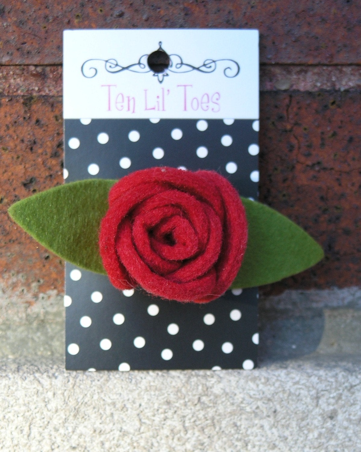 Felt Rose Clip