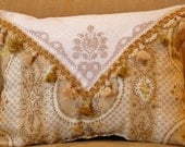 Opulent Vintage chenille and linen pillow collection