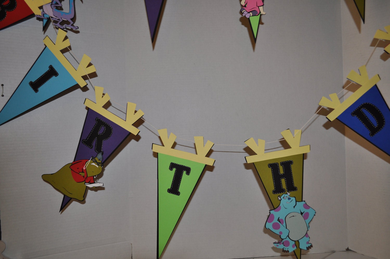 Monsters Inc Happy Birthday Banner