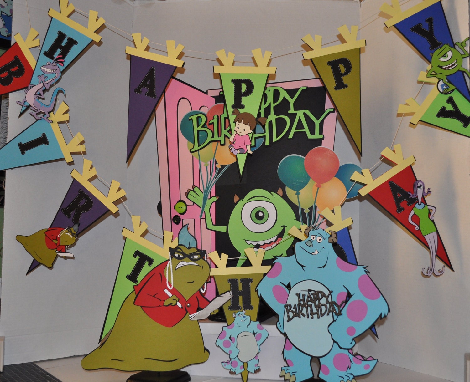 Monsters Inc Happy Birthday Banner