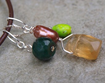 Citrine and Pearl Carm Pendant