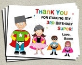 Superhero Thank You Card - Printable Thank You Card