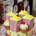 Printable Carnival Circus Popcorn Box -  Party Favors - INSTANT DOWNLOAD