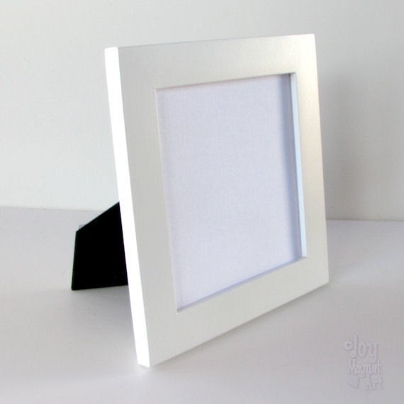 WHITE Frame for Joy Magnet Affirmative Art