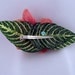 Coral, Peach, Salmon Red Cymbidium Orchid - FABULOUS - Large Double Flower Tropical Bridal Hair Clip Accessory