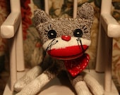 Red-heeled Sock Cat (made to order) by POST STREET
