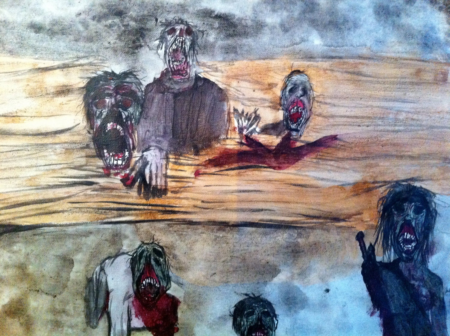 YOUTH ARTIST Alicia Love-  Landscape on rag paper