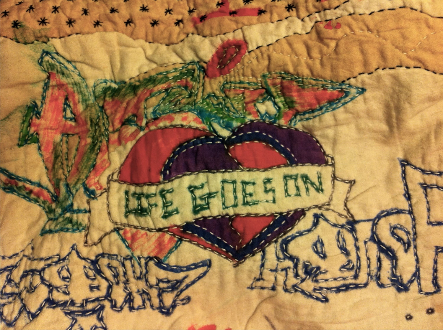 On sale YOUTH CUSTODY ART: No Censorship Quilt on Post Street