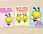 Printable Valentine Cards - Bees Il_170x135