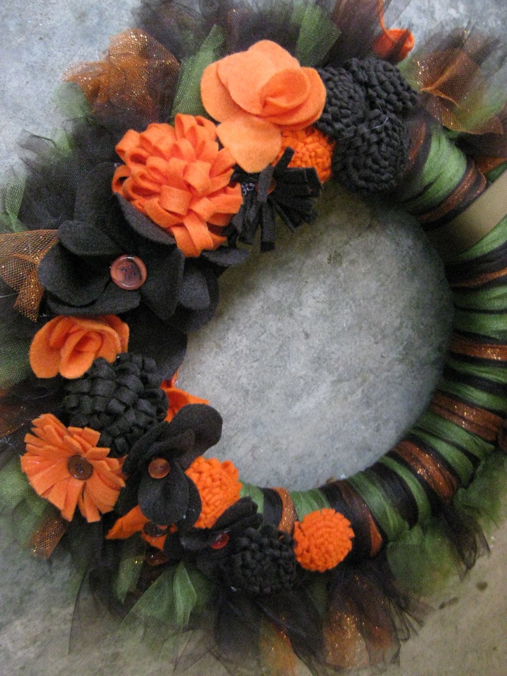 Thanksgiving wreath- Fall Harvest Tu-Tu Wreath- 18" Wreath