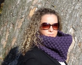 A Beautiful Blackberry Crochet  Neckwarmer Cowl