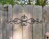 Black Wall Decor / Wrought Iron  / Ornate Wall Decor / Shabby Chic Decor