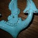 Cast Iron Nautical Anchor / Wall Hook /Metal wall hook /Bathroom hook / Fixture / Shabby Chic Decor