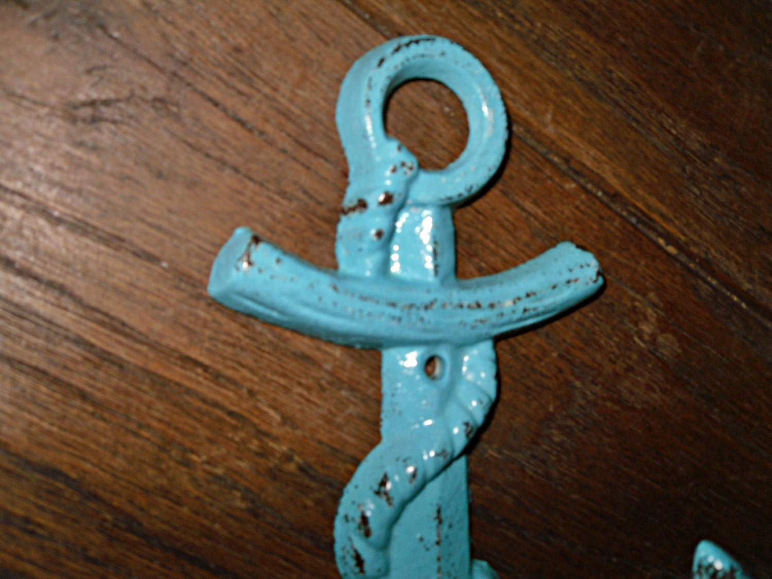 Cast Iron Nautical Anchor / Wall Hook /Metal wall hook /Bathroom hook / Fixture / Shabby Chic Decor