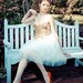 Gold  Sequin Prom Dress 50s Inspired Short Sweetheart Tulle Evening Dress , Party dress - Made To Order