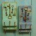 Key Holder Sea Glass Turquoise Vintage Skeleton Keys