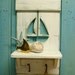Shelf Hook Rack Sailboat Shutter