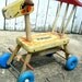 Vintage Playskool Wooden Giraffe Ride On Toy