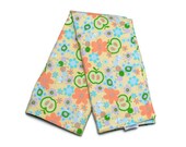 Baby Girl Changing Pad in Flannel Apples and Ants