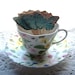 Butterfly Party Picks Shabby Vintage Inspired Aqua Hand Aged