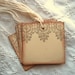 LACE Hang Tags - Hand Stamped, Brown, Cream, Vintage Inspired, Shabby