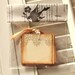 LACE Hang Tags - Hand Stamped, Brown, Cream, Vintage Inspired, Shabby